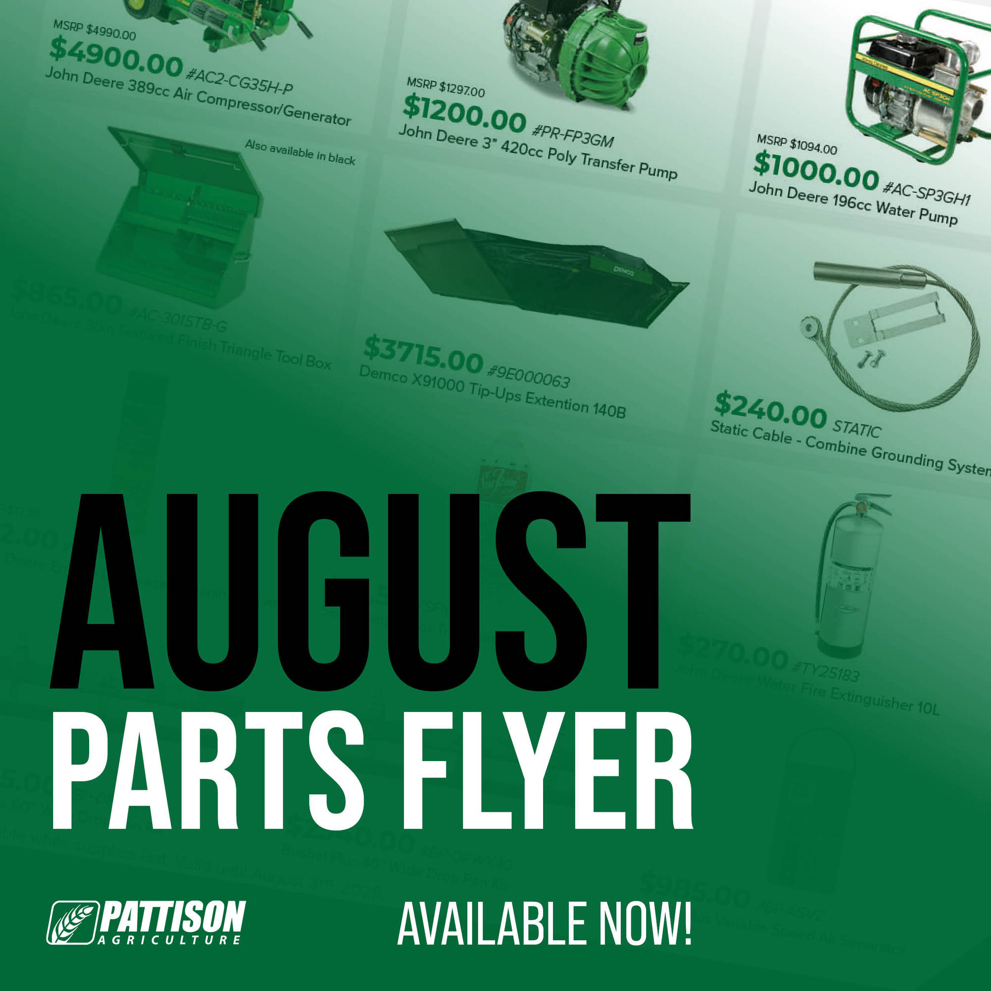Go to pattisonag.com (2025%20Spring%20Parts%20Flyer subpage)