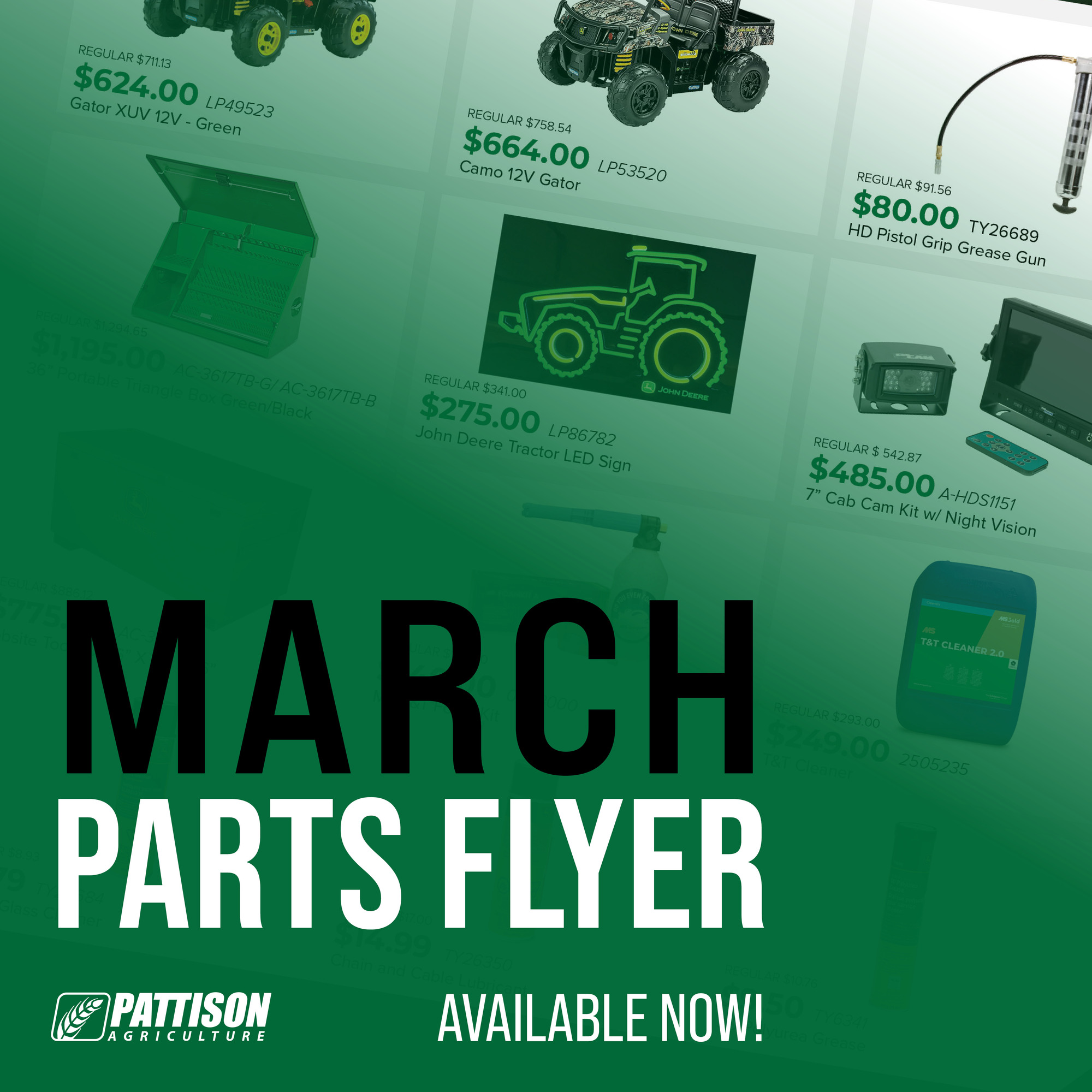 Go to pattisonag.com (2025%20Spring%20Parts%20Flyer subpage)