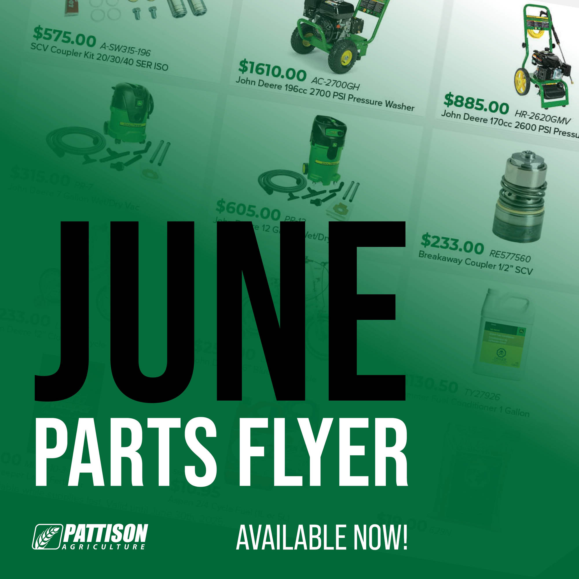 Go to pattisonag.com (2025%20Spring%20Parts%20Flyer subpage)