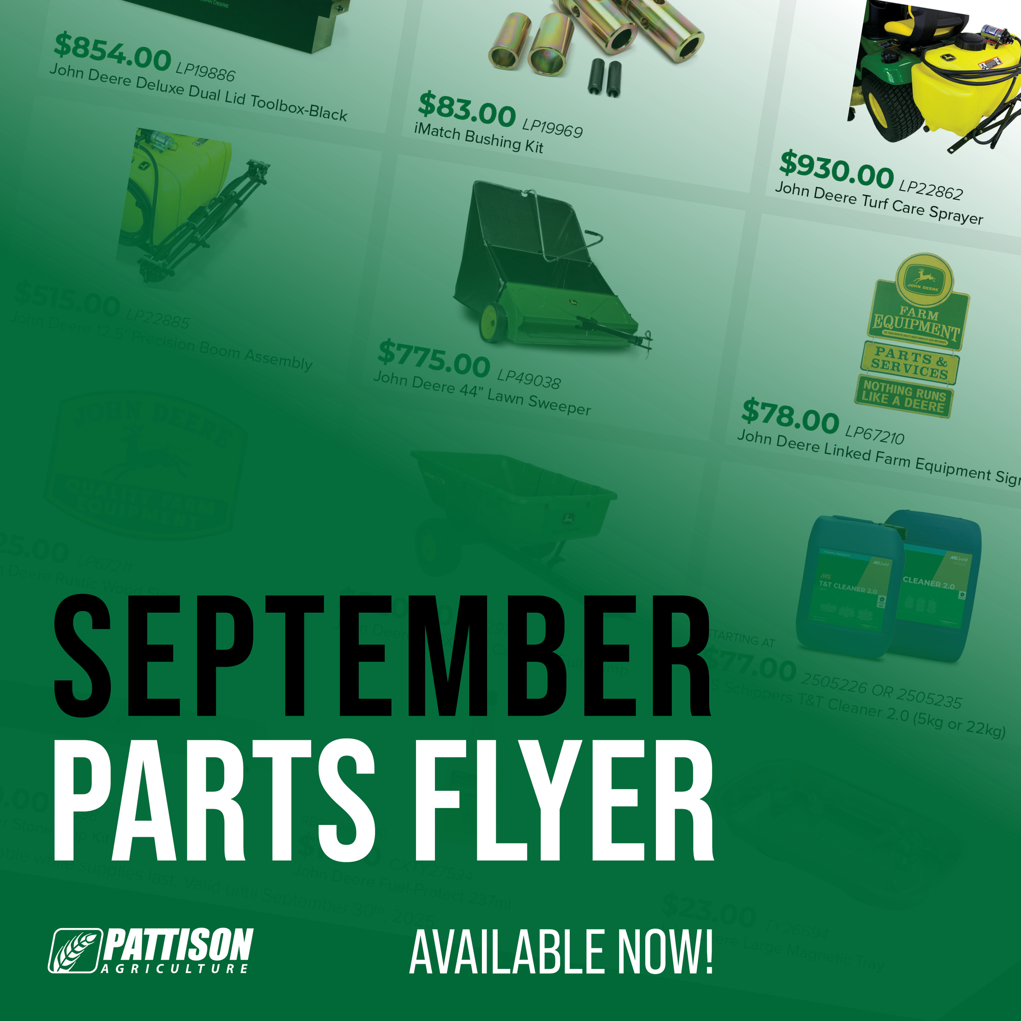 Go to pattisonag.com (2025%20Spring%20Parts%20Flyer subpage)